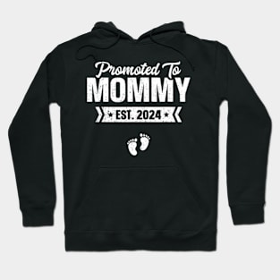 Promoted To Mommy Est 2024 Baby Gift For New Mommy Hoodie